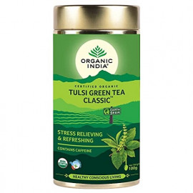 ORGANIC TULSI GREEN TEA TIN 100gm